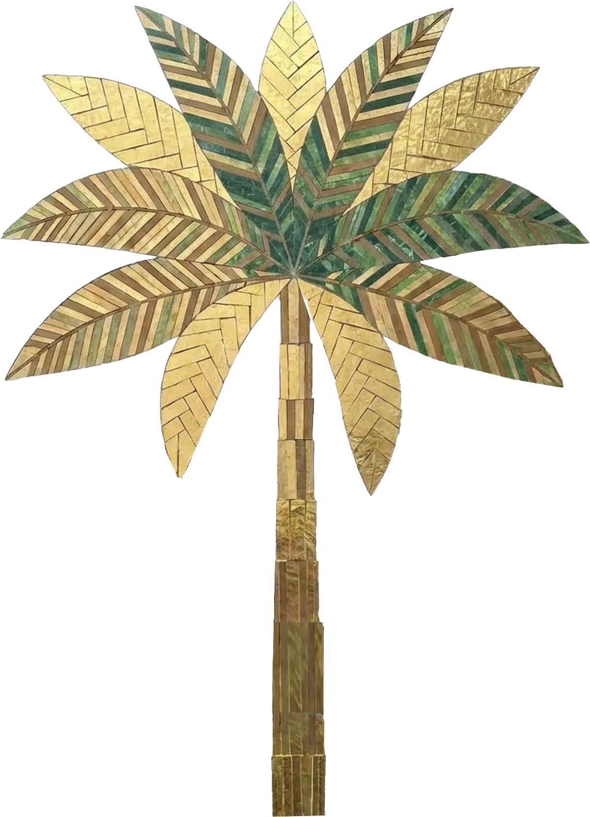Golden palm tree